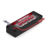 7.4V 2S 25C 5000mAh LIPO Battery with Hard Case and Banana 4.0 Connector, (Must use LIPO charger) - HX-500025C-BV2