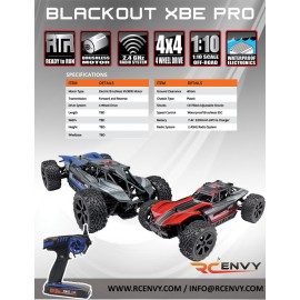 Redcat Racing Blackout XBE PRO 1/10 Scale Brushless Electric Buggy